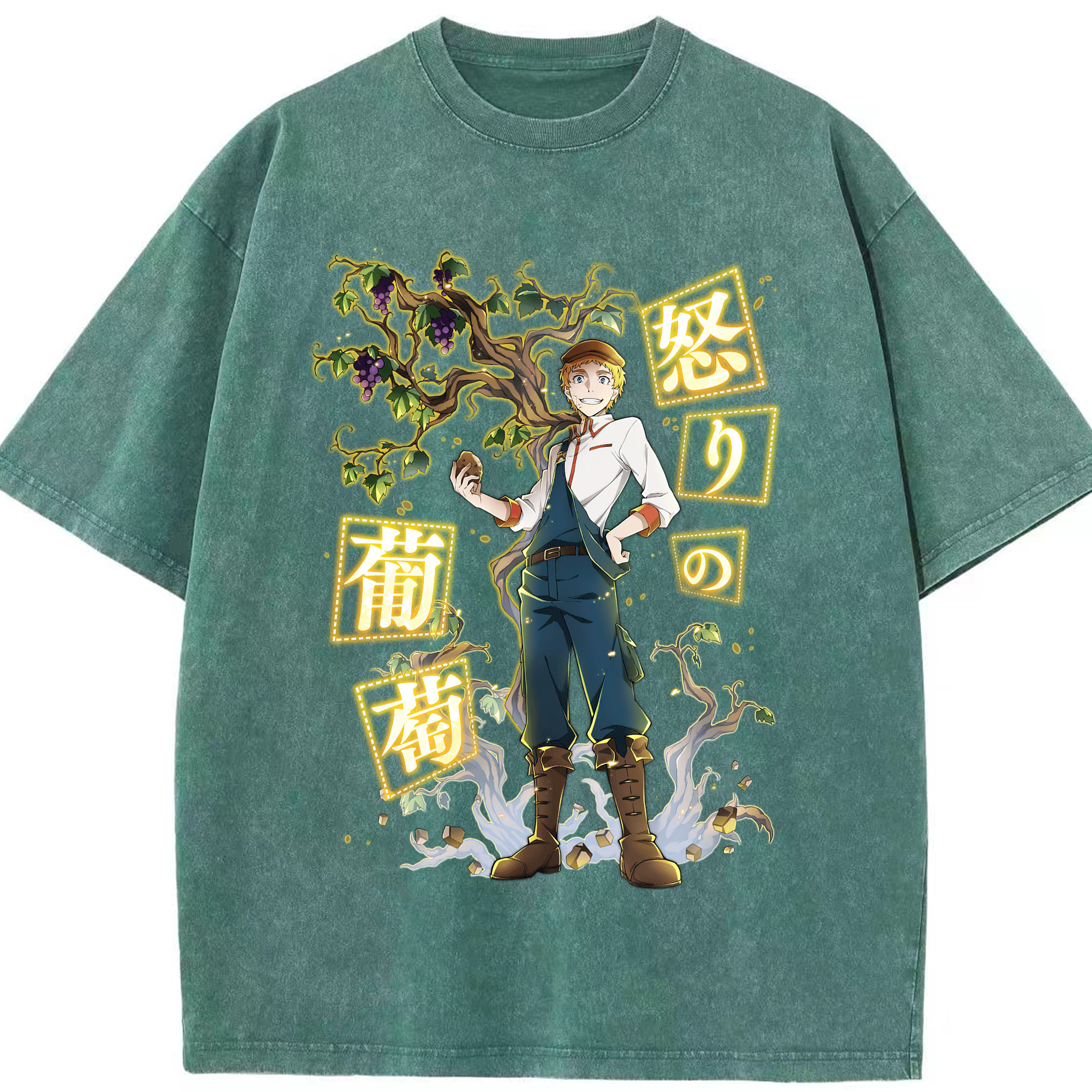 （画像用） 文豪ストレイドッグス Bungo Stray Dogs 綿100% ヴィンテージ風 半袖Tシャツ（フロントプリント）